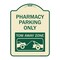 Signmission Pharmacy Parking Tow Away Zone W/ Car Tow Graphic Heavy-Gauge Alum Sign, 24" x 18", TG-1824-23306 A-DES-TG-1824-23306 - alternate 1